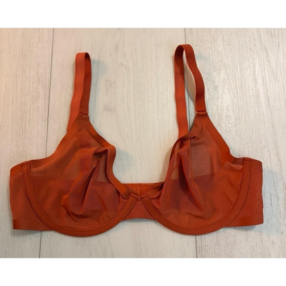 CUUP The Plunge‎ Unlined Bra Size 38C - Burnt Orange